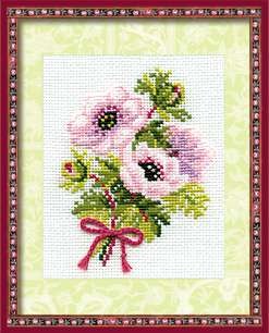 Anemones - Cross Stitch Kit from RIOLIS Ref. no.:790