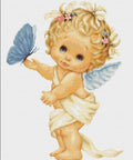 Angel and Butterfly SG368 - Cross Stitch Kit by Luca - s - Hobby.lt 🇬🇧