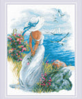 Angelique cross stitch kit by RIOLIS Ref. no.: 1817 - Hobby.lt 🇬🇧