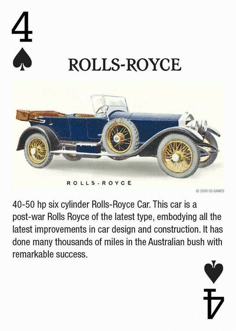 Antique Motor Cars Playing Cards Us Games Systems - Hobby.lt 🇬🇧