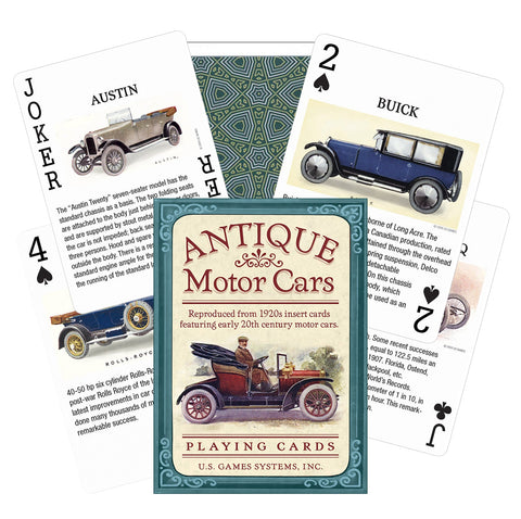 Antique Motor Cars Playing Cards Us Games Systems - Hobby.lt 🇬🇧