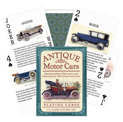 Antique Motor Cars Playing Cards Us Games Systems