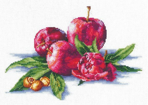 Apples And Hazelnut SANYA - 03 - Cross Stitch Kit by Andriana - Hobby.lt 🇬🇧