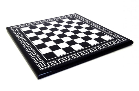 ARABESQUE: Unique Metal & Wood Chess Pieces with Lacquered Wood Chessboard