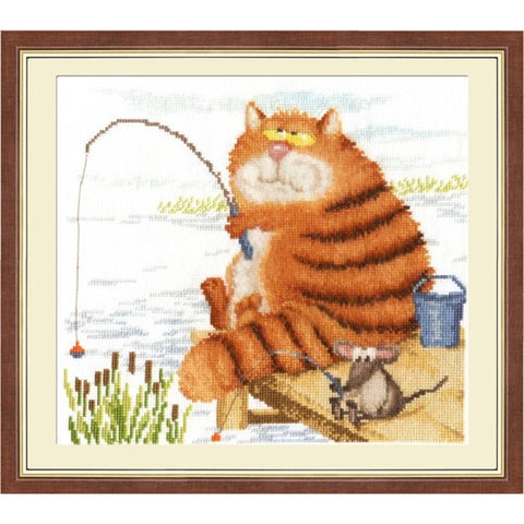 VK010 Fishermans Cross Stitch Kit from Golden Fleece