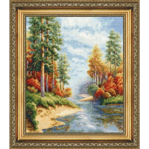 VM001 Autumn Cross Stitch Kit from Golden Fleece