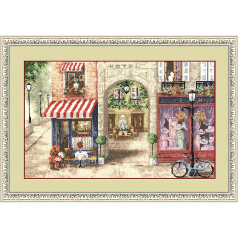 DL026 Paris Streets Cross Stitch Kit from Golden Fleece