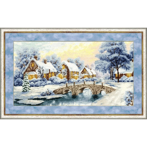 LP026 Winter Sunset Cross Stitch Kit from Golden Fleece