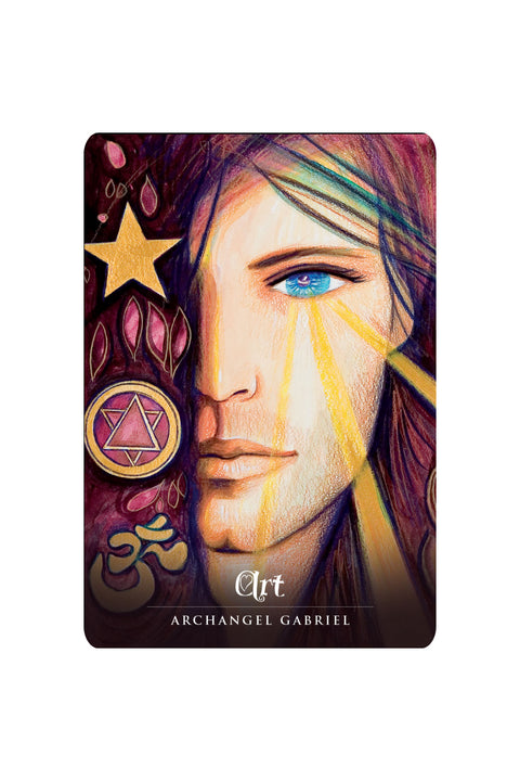 Ask an Angel Oracle cards Blue Angel