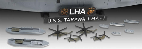 Assault Ship USS Tarawa LHA-1 - Plastic Modelling Kit By Revell