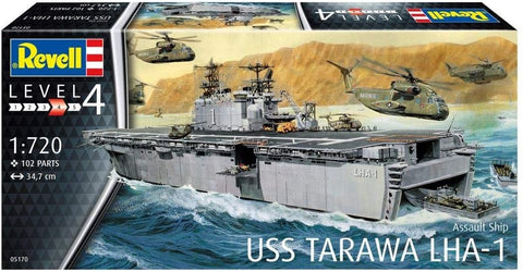 Assault Ship USS Tarawa LHA-1 - Plastic Modelling Kit By Revell