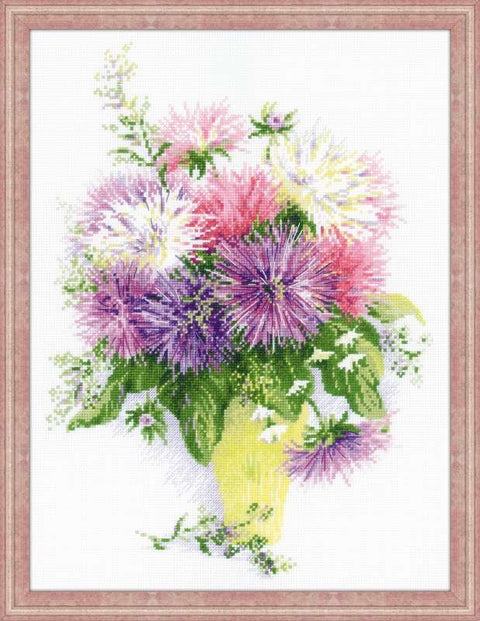 Asters - Cross Stitch Kit from RIOLIS Ref. no.:1389