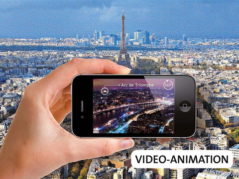 Augmented Reality Above The Roofs Of Paris Puzzle - 1000 Piece - Hobby.lt 🇬🇧