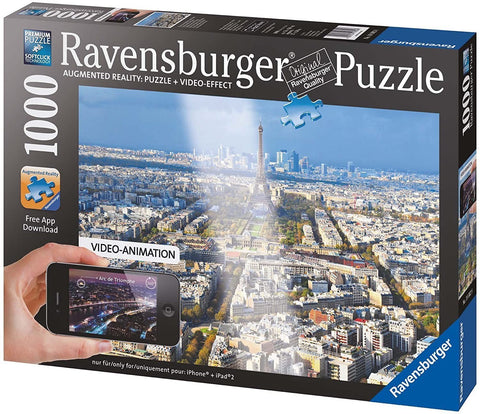 Augmented Reality Above The Roofs Of Paris Puzzle - 1000 Piece - Hobby.lt 🇬🇧