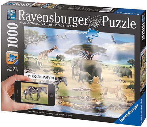 Augmented Reality Animals Of Africa Puzzle - 1000 Piece - Hobby.lt 🇬🇧