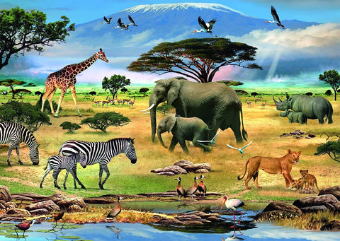 Augmented Reality Animals Of Africa Puzzle - 1000 Piece