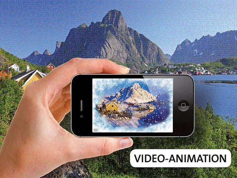 Augmented Reality Lofoten Norway Jigsaw Puzzles - 1000 Piece