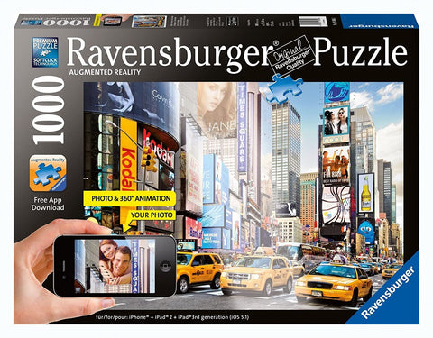 Augmented Reality Times Square New York Puzzle - 1000 Piece - Hobby.lt 🇬🇧