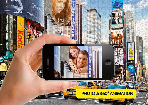 Augmented Reality Times Square New York Puzzle - 1000 Piece