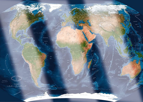 Augmented Reality World Map Puzzle 1000 - Hobby.lt 🇬🇧