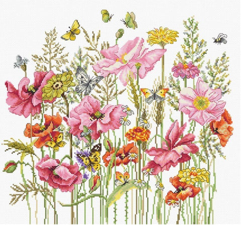 August Bouquet SB2387 - Cross Stitch Kit - Hobby.lt 🇬🇧