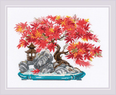 Autumn Bonsai. Cross Stitch kit by RIOLIS Ref. no.: 2044 - Hobby.lt 🇬🇧