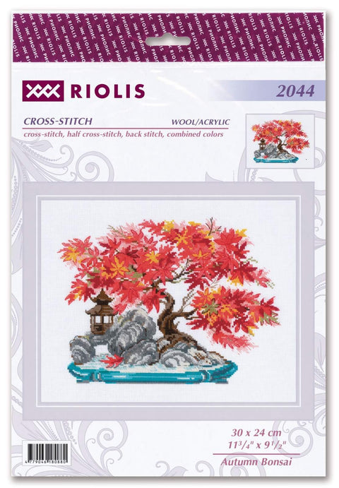 Autumn Bonsai. Cross Stitch kit by RIOLIS Ref. no.: 2044 - Hobby.lt 🇬🇧