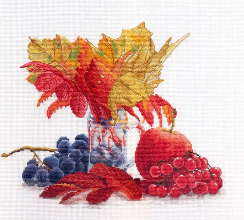 Autumn Colors SNV - 603 cross stitch kit by MP Studio - Hobby.lt 🇬🇧