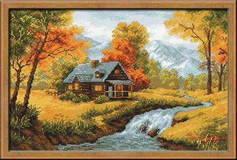 Autumn View - Cross Stitch Kit from RIOLIS Ref. no.:1079 - Hobby.lt 🇬🇧