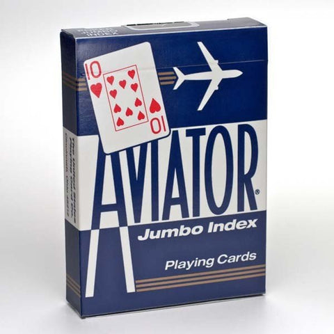 Aviator Jumbo poker cards (Blue) - Hobby.lt 🇬🇧