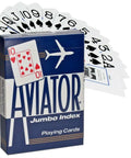 Aviator Jumbo poker cards (Blue)