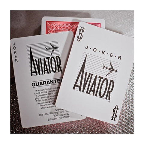 Aviator Jumbo poker cards (Red) - Hobby.lt 🇬🇧