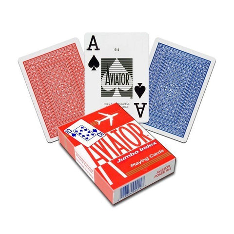 Aviator Jumbo poker cards (Red) - Hobby.lt 🇬🇧