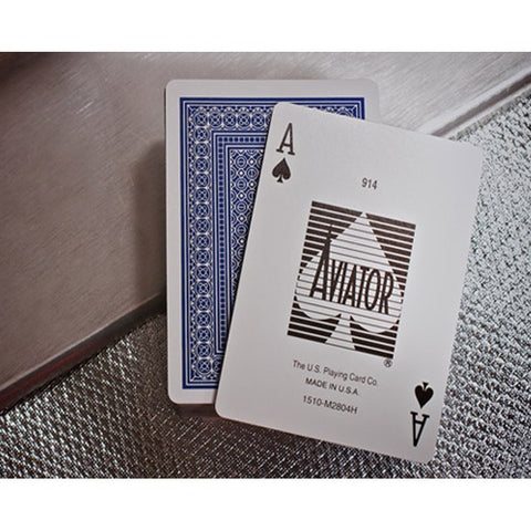 Aviator Jumbo poker cards (Blue)