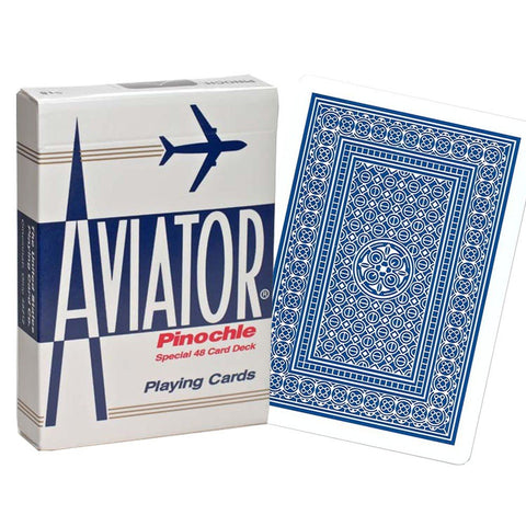 Aviator Pinochle Standard poker cards (Blue) - Hobby.lt 🇬🇧