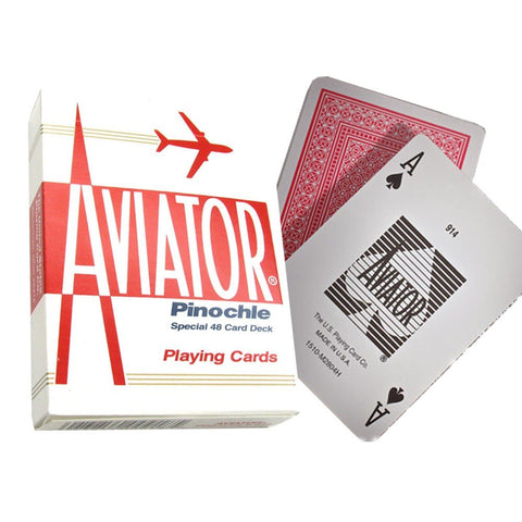 Aviator Pinochle Standard poker cards (Red) - Hobby.lt 🇬🇧