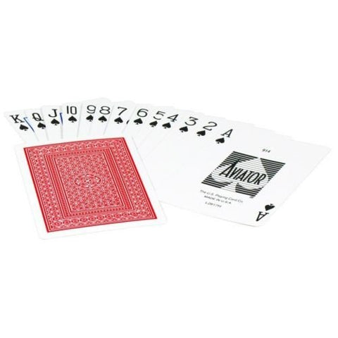 Aviator Standard poker cards (Red) - Hobby.lt 🇬🇧