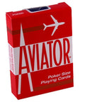 Aviator Standard poker cards (Red) - Hobby.lt 🇬🇧