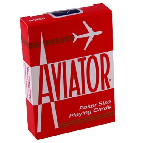 Aviator Standard poker cards (Red) - Hobby.lt 🇬🇧