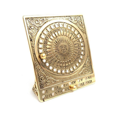 Aztec Decorative Brass Calendar - ST485 - Hobby.lt 🇬🇧