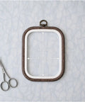 Nurge Flexi Hoop Square 12.5x14.5 cm, Dark Brown