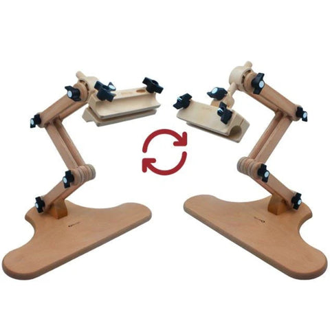Adjustable Wooden Embroidery Stand for Sitting, Nurge