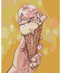 Wizardi Painting by Numbers Kit Ice Cream 40x50 cm T40500324