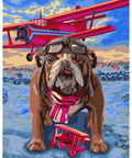 Wizardi Painting by Numbers Kit Pilot 40x50 cm H064