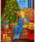 Wizardi Painting by Numbers Kit Christmas Night 40x50 cm L021