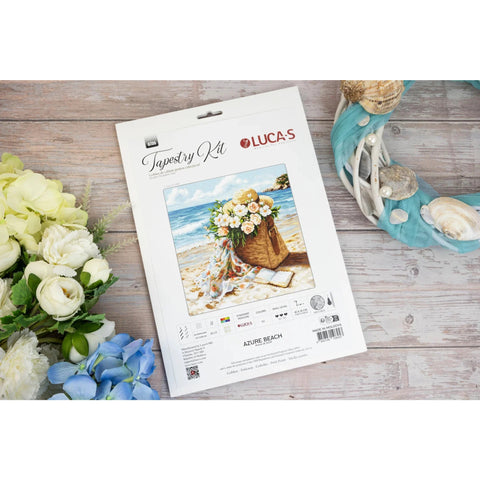 Petit Point Embroidery Kit Azure Beach, Luca-S