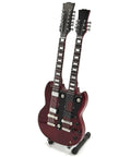 Led Zeppelin Mini Guitar - Jimmy Page - Double Neck MGT-2059
