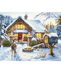 Petit Point Embroidery Kit, Christmas Animal Design, Luca-S