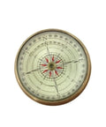 Lenticular Compass Brass Glass | NC2119