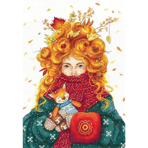 Autumn Cross Stitch Embroidery Kit Soul of Autumn Andriana